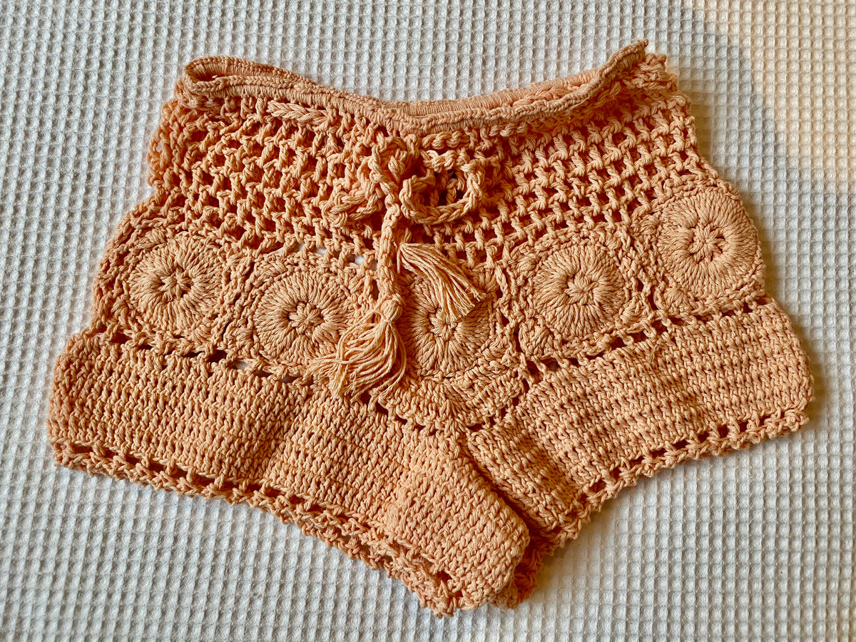 Shorts discount de crochet