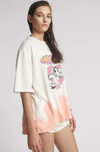 Angel Dip Dye Kobe Tee - Cream Tee