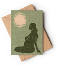 Load image into Gallery viewer, Full Bloom Pregnancy Greeting Card