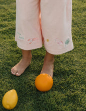 Load image into Gallery viewer, Palm Beach Wide Leg Pants Terry Towel Palm Flamingo Pink