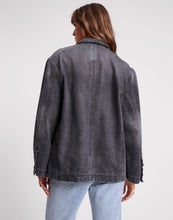 Load image into Gallery viewer, WORN BLACK DENIM BOYFRIEND BLAZER