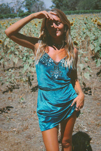 Hendrix Mini Dress - Teal