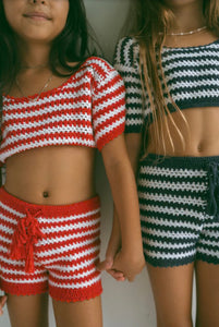 Crochet Stripes Set - Blue