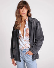 Load image into Gallery viewer, WORN BLACK DENIM BOYFRIEND BLAZER