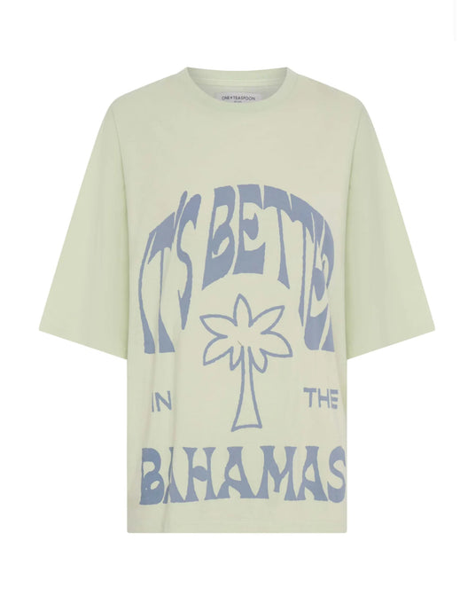 Its Better In The Bahamas Kobe Tee - Green Mist