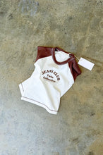 Load image into Gallery viewer, Retro Raglan Tank - Brown