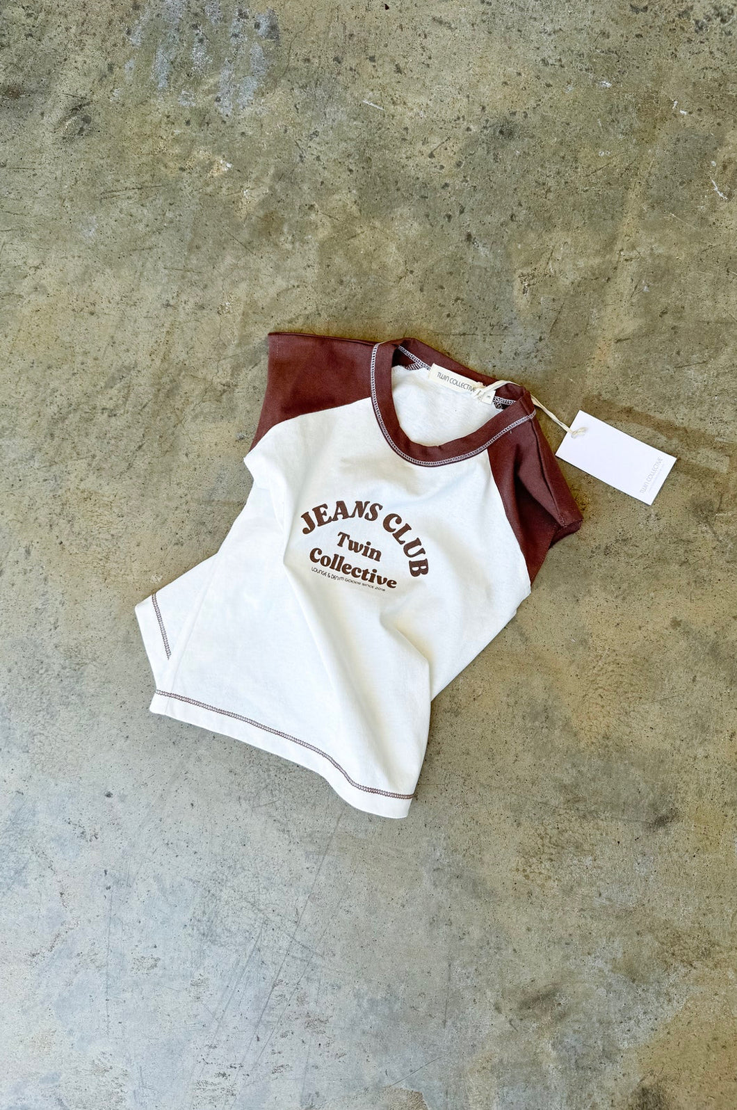 Retro Raglan Tank - Brown