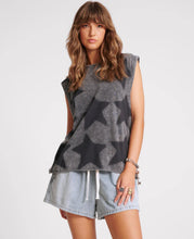 Load image into Gallery viewer, STAR DUST OVERSIZED TANK - Charcoal