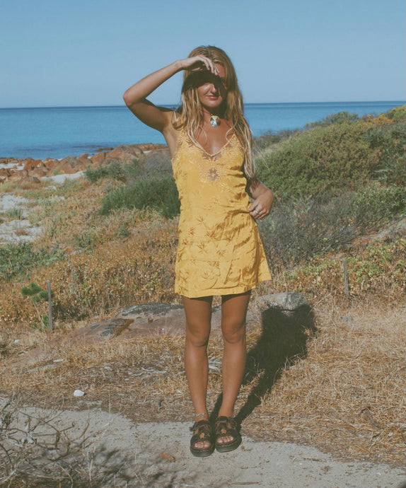 Bella Mini Dress - Mustard